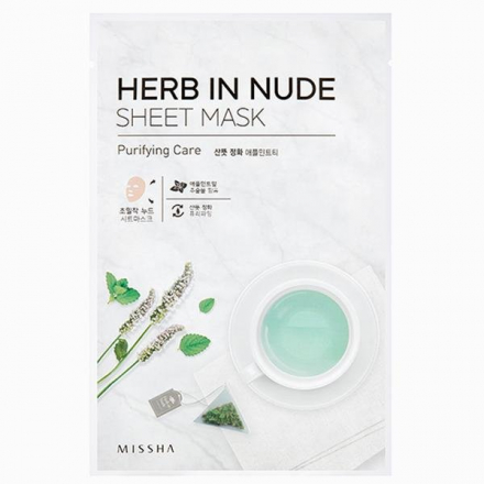 Маска для лица Missha Herb In Nude Sheet Mask Purifying Care