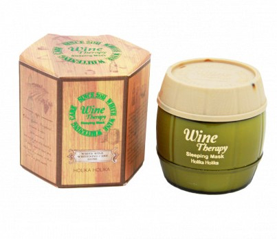 Ночная маска для лица с белым вином Holika Holika Wine Therapy Sleeping Mask