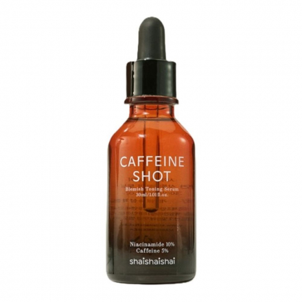 Сыворотка для лица с кофеином и ниацинамидом Shaishaishai Caffeine Shot Blemish Toning Serum