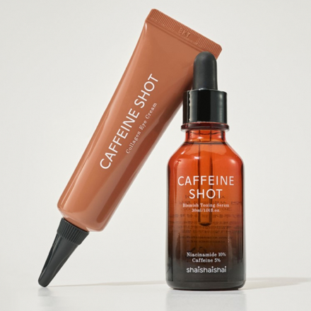 Сыворотка для лица с кофеином и ниацинамидом Shaishaishai Caffeine Shot Blemish Toning Serum