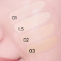 Кушон с сияющим финишем Amuse Dew Power Vegan Cushion SPF50+ PA++++ 01 Pure