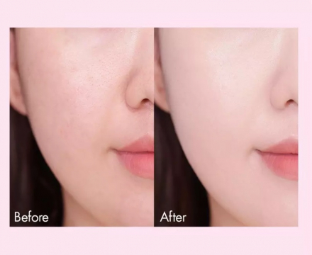 Кушон с сияющим финишем Amuse Dew Power Vegan Cushion SPF50+ PA++++ 01 Pure
