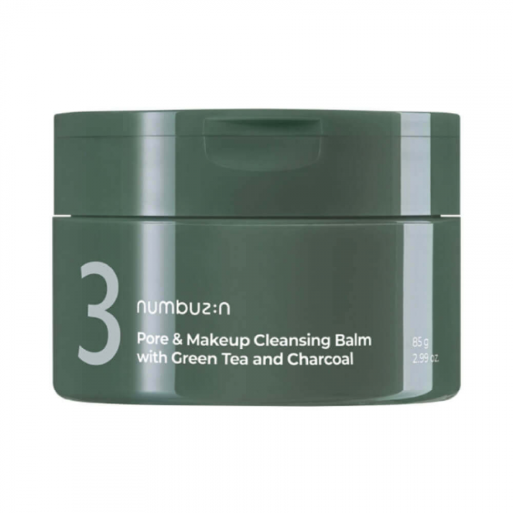 Бальзам очищающий Numbuzin No.3 Pore & Makeup Cleansing Balm with Green Tea and Charcoal
