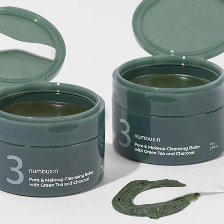 Бальзам очищающий Numbuzin No.3 Pore &amp; Makeup Cleansing Balm with Green Tea and Charcoal