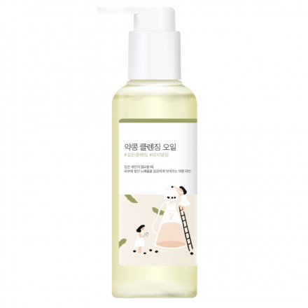 Гидрофильное масло питательное с чёрной соей Round Lab Soybean Cleansing Oil