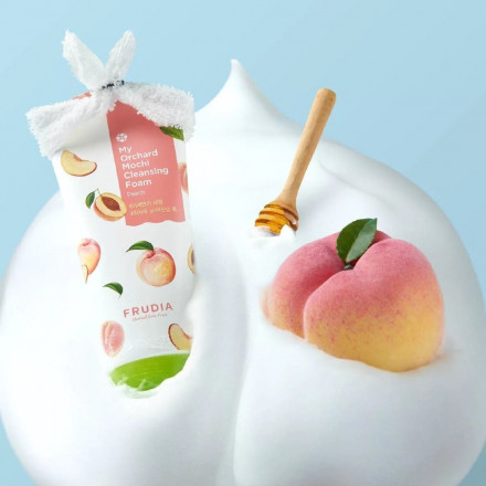 Пенка - моти для умывания с персиком Frudia My Orchard Peach Mochi Cleansing Foam миниатюра