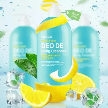 Гель для душа лимон и мята Pedison DEO DE Body Cleanser
