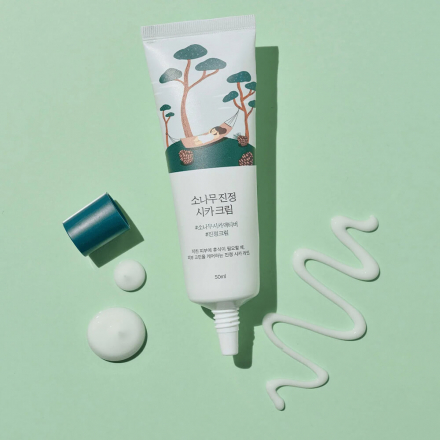 Крем с экстрактами сосны и центеллы для проблемной кожи лица Round Lab Pine Calming Cica Cream