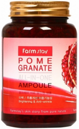 Cыворотка ампульная для лица многофункциональная с экстрактом граната FarmStay Pomegranate All-In-One Ampoule