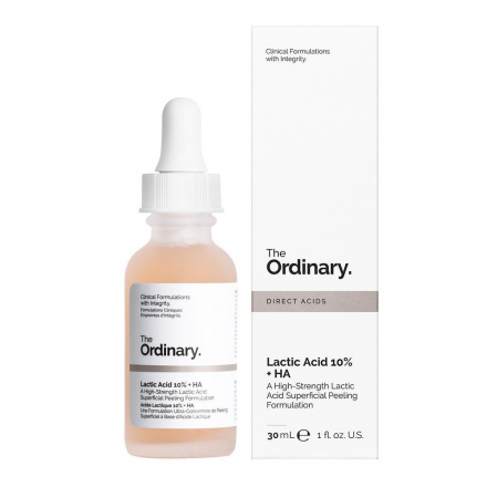 Пилинг-сыворотка для лица с молочной кислотой The Ordinary Lactic Acid 10% + HA