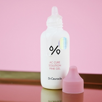Средство для умывания для лица для проблемной кожи шаг 1 Dr Ceuracle Ac cure solution pink gel
