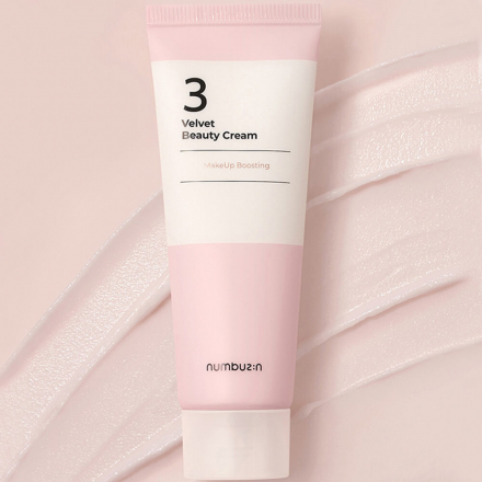 Крем для лица выравнивающий с бархатистым финишем Numbuzin No.3 Velvet Beauty Cream MakeUp Boosting