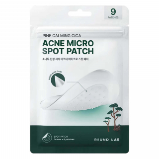 Патчи от прыщей с микроиглами Round Lab Pine Calming Cica Acne Micro Spot Patch