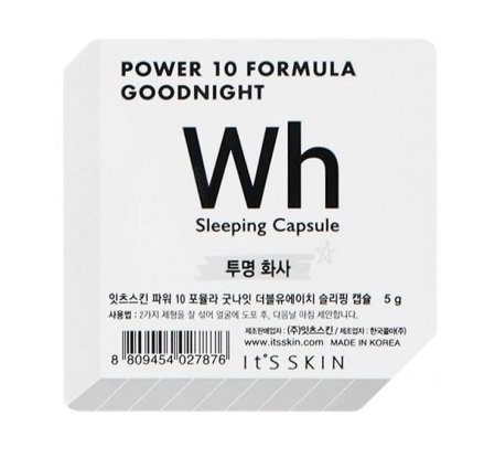 Маска-капсула для лица ночная выравнивающая тон It's Skin Power 10 Formula Goodnight Sleeping Capsule Wh