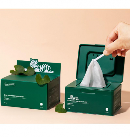 Набор успокаивающих тканевых масок в боксе VT Cosmetics Cica Daily Sooting Mask