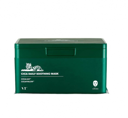 Набор успокаивающих тканевых масок в боксе VT Cosmetics Cica Daily Sooting Mask