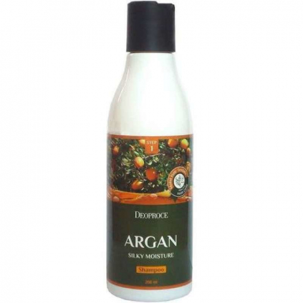Шампунь для волос питательный с аргановым маслом Deoproce Argan Silky Moisture Shampoo
