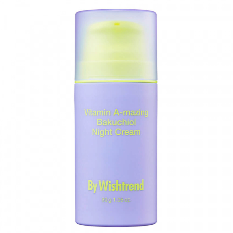 Крем для лица ночной с бакучиолом By Wishtrend Vitamin A-Mazing Bakuchiol Night Cream