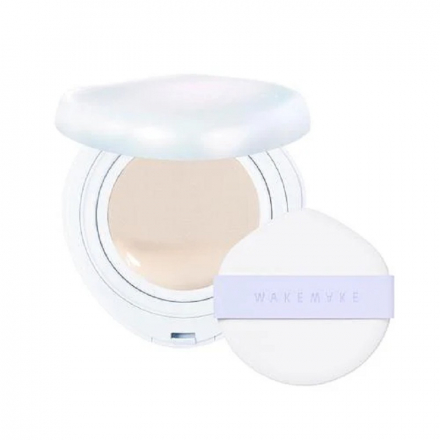Кушон с Glass Skin-эффектом Wakemake Water Glow Coating Cushion SPF50 PA++++ 21 Vanilla