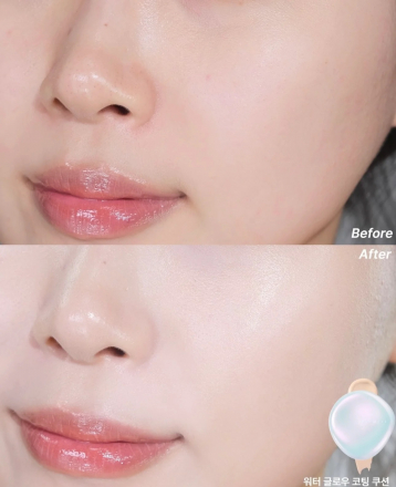 Кушон с Glass Skin-эффектом Wakemake Water Glow Coating Cushion SPF50 PA++++ 21 Vanilla
