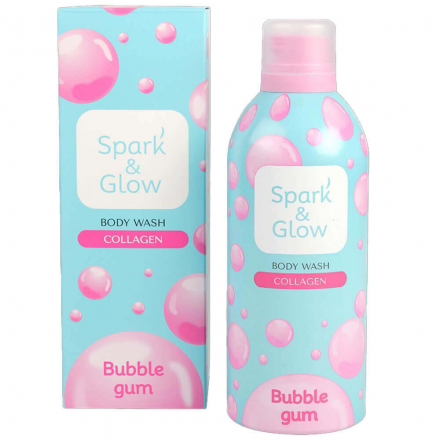 Гель-пена для душа с ароматом жвачки Spark&amp;Glow Bubble Gum Body Wash, 350 мл