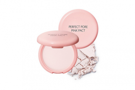 Пудра розовая с каламином для проблемной кожи The Saem Saemmul Perfect Pore Pink Pact