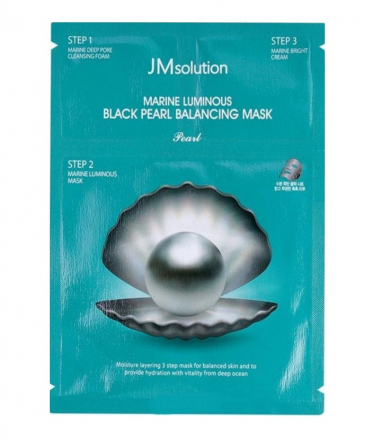 Трехшаговая маска с жемчугом JMsolution Marine Luminous Black Pearl Balancing Mask
