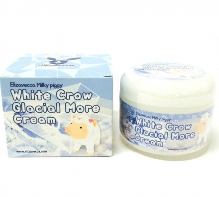 Крем для лица белая ворона осветляющий Elizavecca White Crow Glacial More Cream