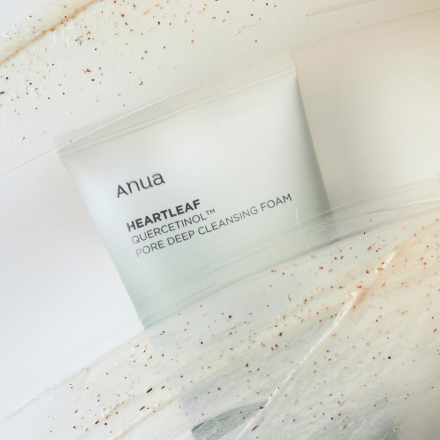 Пенка-скраб глубокоочищающая с кверцетинолом Anua Heartleaf Quercetinol Pore Deep Cleansing Foam