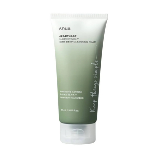 Пенка-скраб глубокоочищающая с кверцетинолом Anua Heartleaf Quercetinol Pore Deep Cleansing Foam