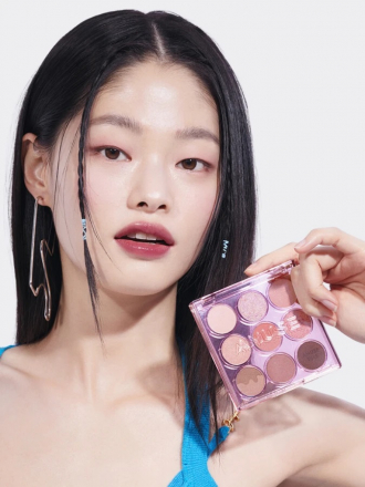 Палетка нюдовых теней для век Amuse Eye Color Pallete 02 Cool Rose 