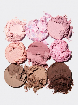 Палетка нюдовых теней для век Amuse Eye Color Pallete 02 Cool Rose 