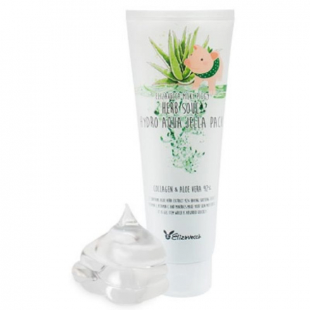 Маска увлажняющая с алоэ и коллагеном Elizavecca Milky Piggy Herb Soul Hydro Aqua Jella Pack