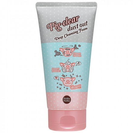  Пенка для глубокого очищения пор Holika Holika Pig-clear dust out Deep Cleansing Foam
