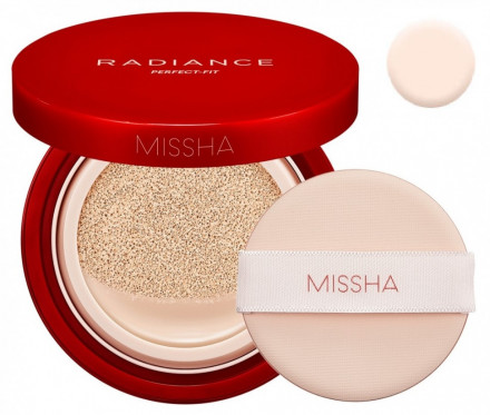 Тональная основа - кушон Missha Radiance Perfect Fit Cushion Foundation No.21P Fair