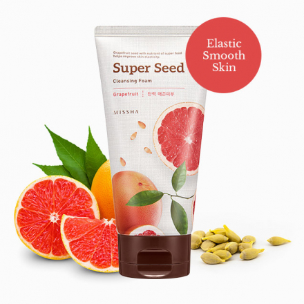 Пенка для лица очищающая MISSHA Super Seed Grapefruit Cleansing Foam