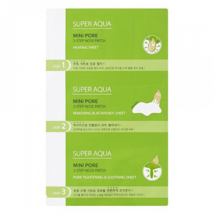 Очищающий патч для носа MISSHA Super Aqua Mini Pore 3-Step Nose Patch