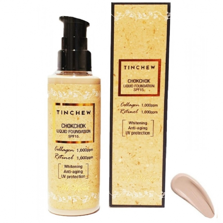 Тональный крем увлажняющий Tinchew Chok Chok Collagen Foundation №21 ...