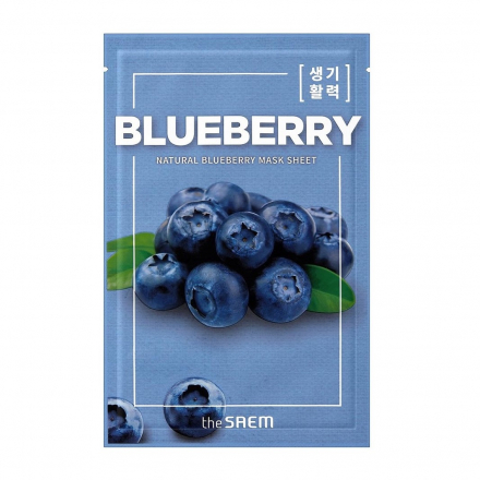 Маска тканевая с экстрактом черники The Saem Natural Blueberry Mask Sheet