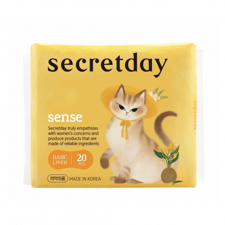 Прокладки ультратонкие дышащие ежедневные Secret Day Sense Xs Basic