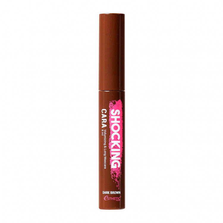 Тушь для ресниц коричневая Esthetic House Shocking Cara Volumizing&Long Mascara (Dark Brown)