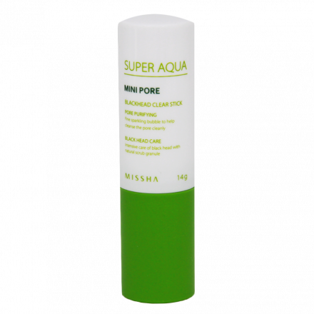 Маска-скраб для лица MISSHA Super Aqua Mini Pore Black Head Clear Stick