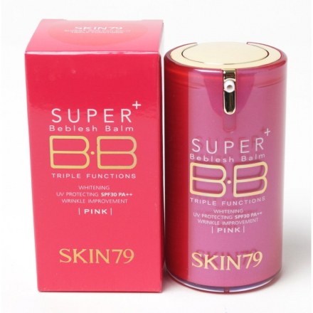 ББ Крем питательный с экстрактом плюща SKIN79 Super Beblesh Balm Triple Functions SPF30 PA++ (Hot Pink)