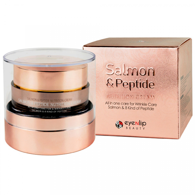 Крем для лица с лососевым маслом Eyenlip Salmon & Peptide Nutrition Cream
