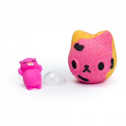 Бомбочка для ванны 2Alpacas Catobomb розово-жёлтая