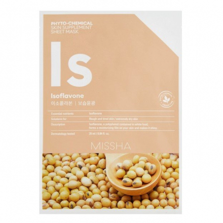 Маска для лица MISSHA Phytochemical Skin Supplement Sheet Mask (Isoflavone/Deep Moisture)