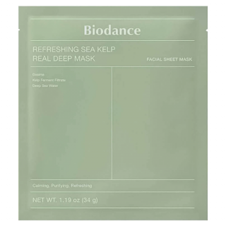 Гидрогелевая маска успокаивающая с водорослями Biodance Refreshing Sea Kelp Real Deep Mask