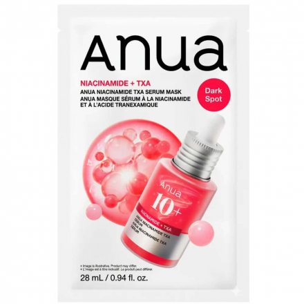 Тканевая маска осветляющая с ниацинамидом Anua Niacinamide TXA Serum Mask