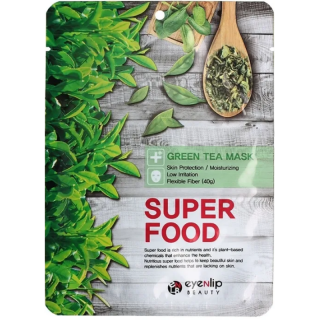 Тканевая маска с зеленым чаем Eyenlip Super Food Green Tea Mask