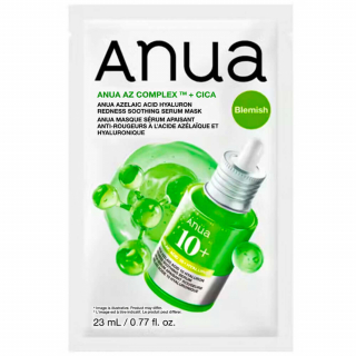 Тканевая маска с азелаиновой кислотой Anua Azelaic Acid Hyaluron Redness Soothing Serum Mask